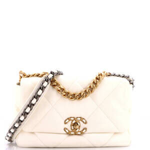 Chanel Medium 19 Flap Bag Quilted Leather